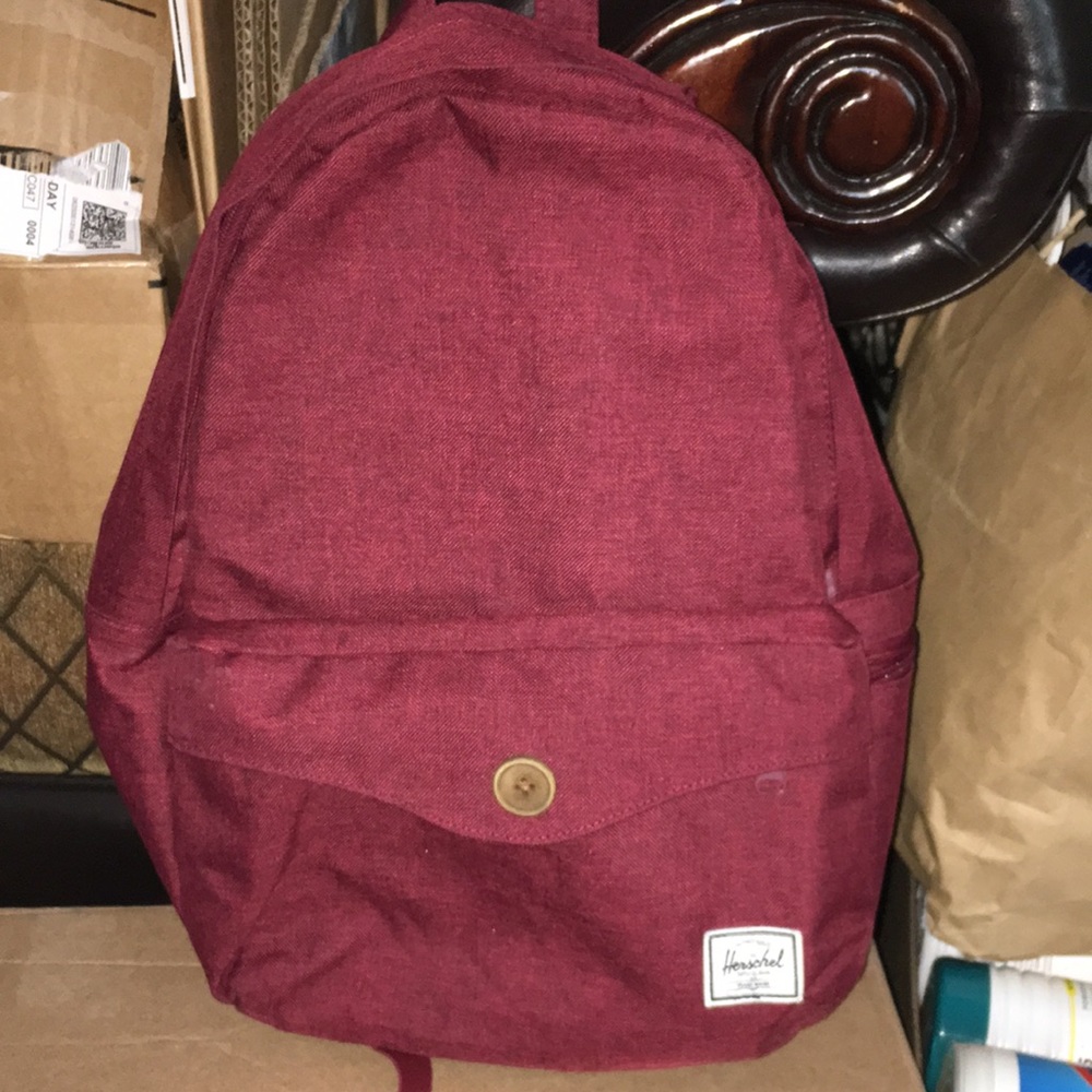 Herschel burgundy Backpack